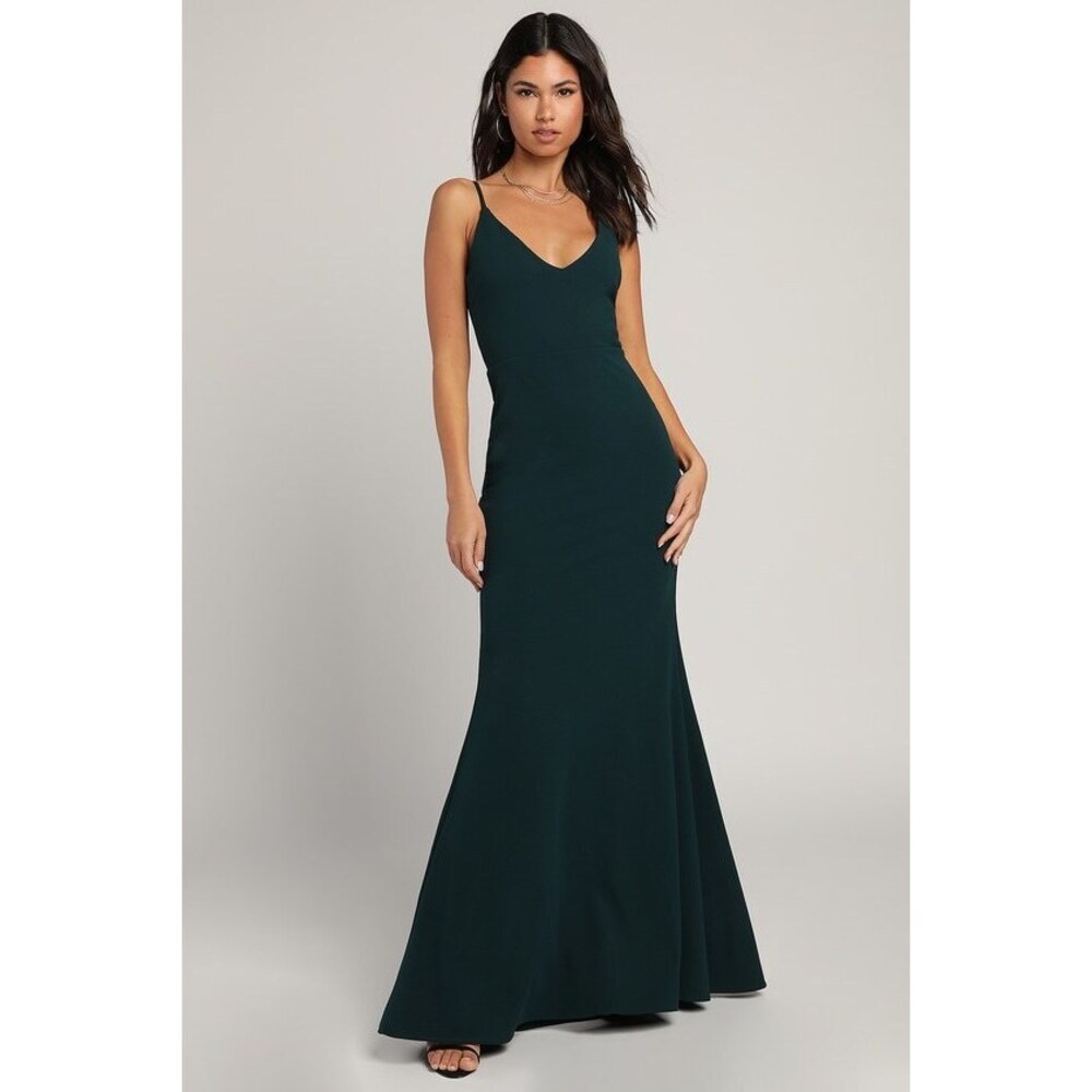 NEW Infinite Glory Forest Green Maxi Dress